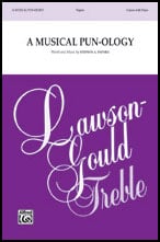 A Musical Pun-ology Unison choral sheet music cover